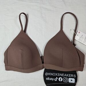 Lululemon Waterside Swim Top C DKOX Dark Oxide Brown Bikini Women's Size 4